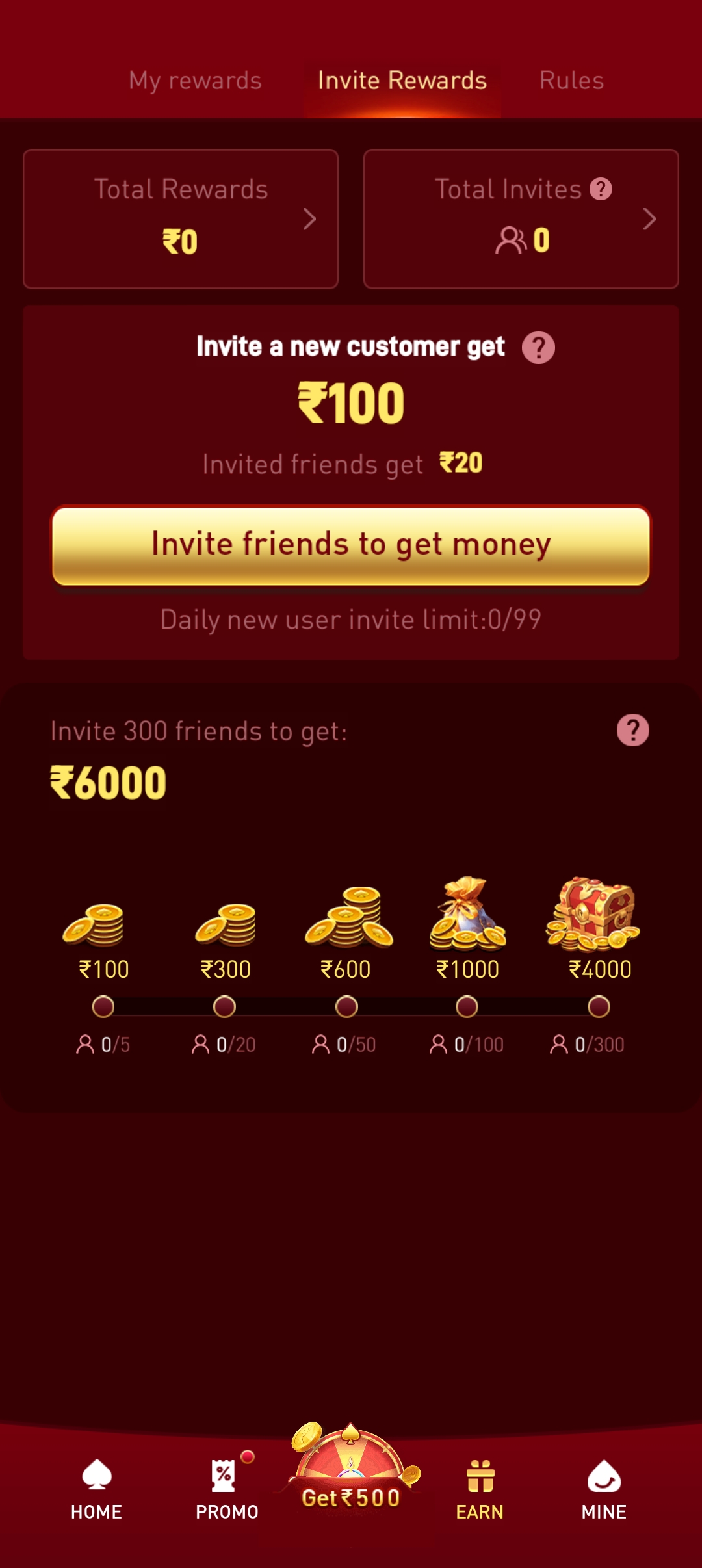 777in vip club rewards screenshot