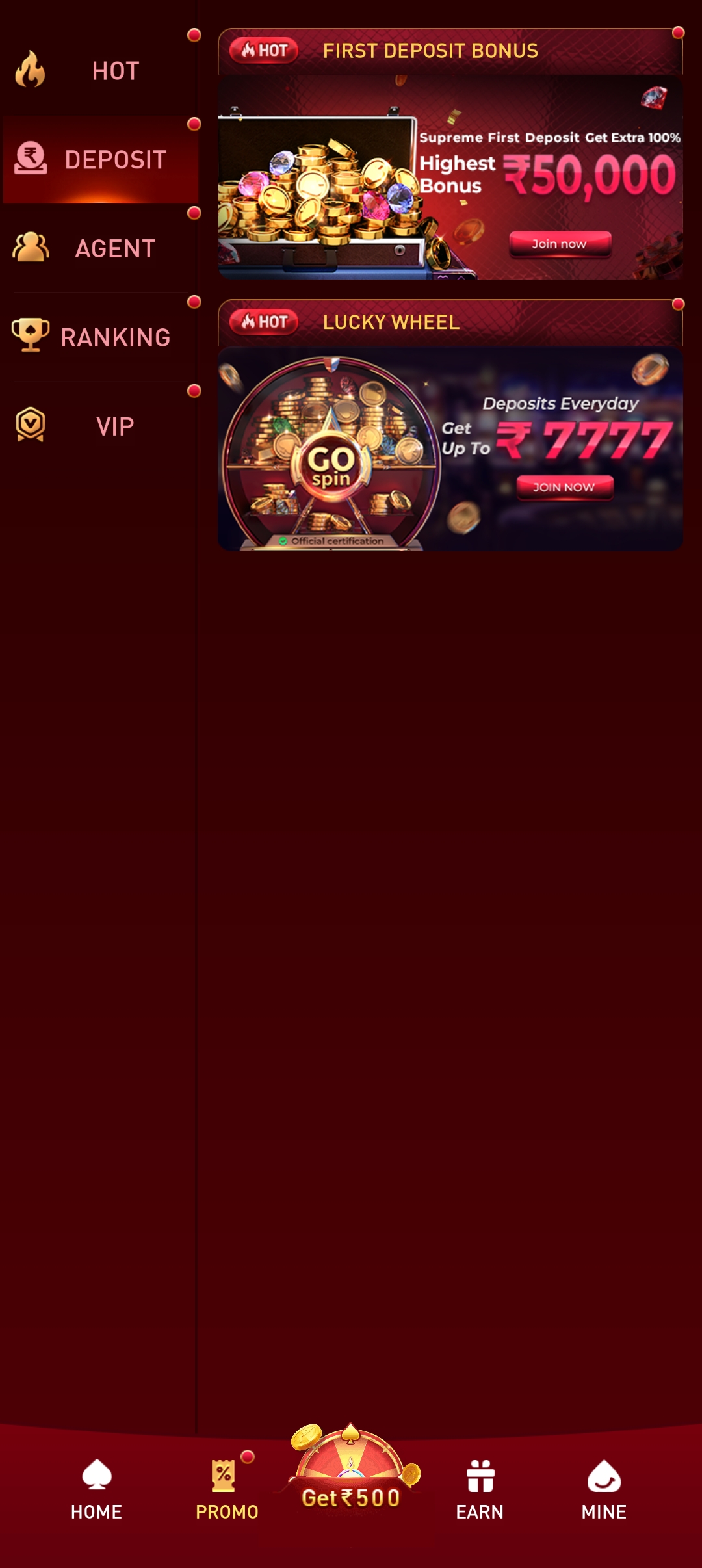 777in app big win screenshot