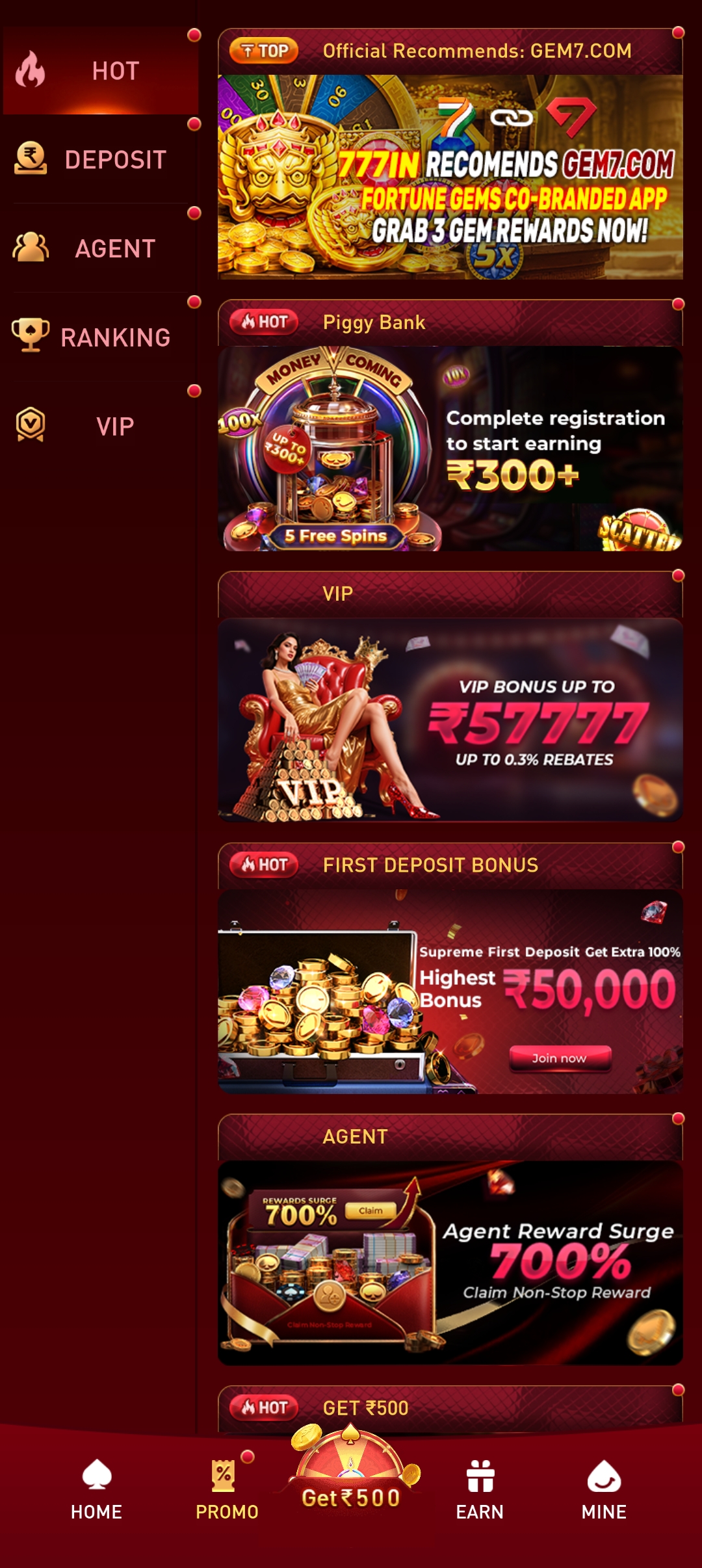777in live casino table screenshot