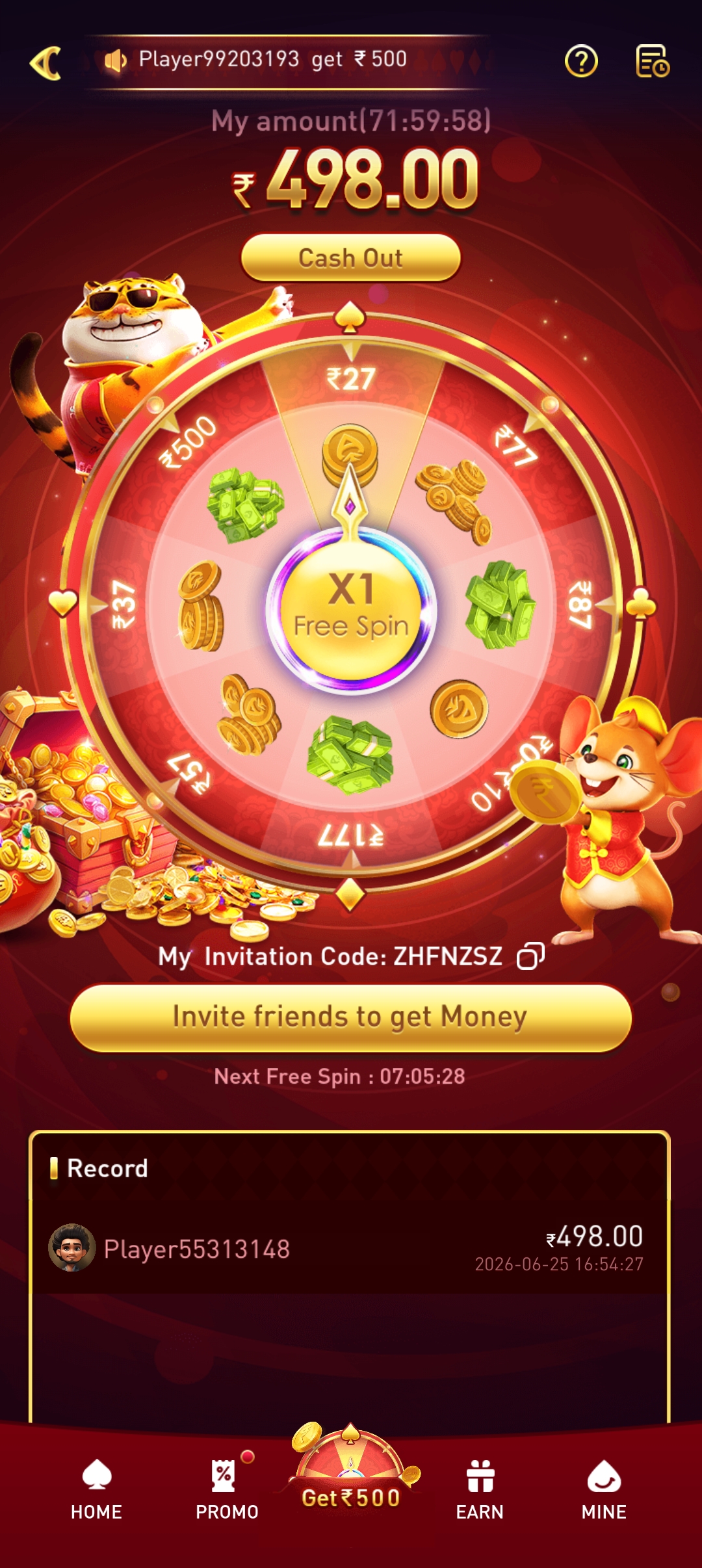 777in instant payout screenshot